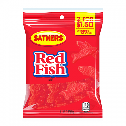 Sathers Red Fish 85g Coopers Candy