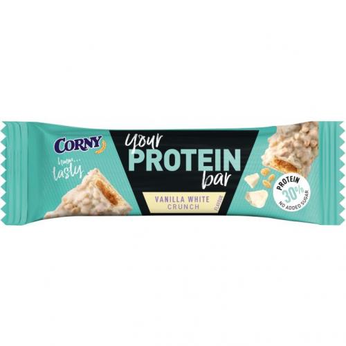 Corny Protein Bar Vanilla White Crunch 45g Coopers Candy