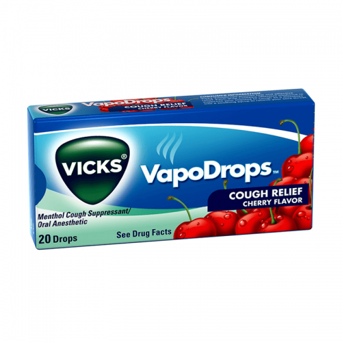 Vicks VapoDrops Cough Relief Cherry Flavour Coopers Candy