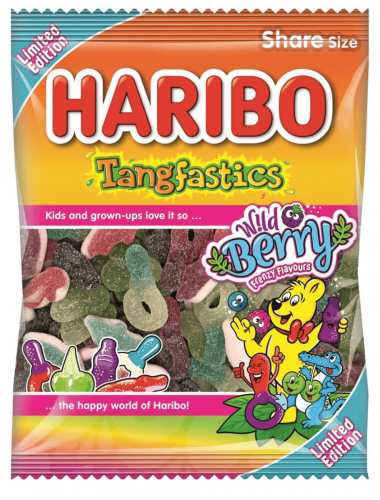 Haribo Tangfastics Wild Berry 180g Coopers Candy