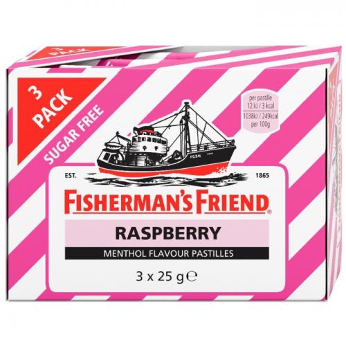 Fishermans Friend Raspberry Sugar Free 3-Pack Coopers Candy