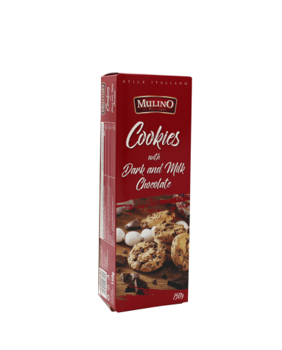 Mulino Cookies Dark & Milk Chocolate 150g Coopers Candy