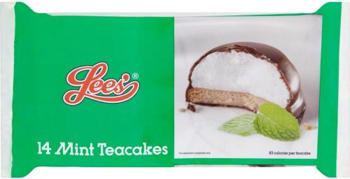 Lees Mint Teacakes 14pk Coopers Candy