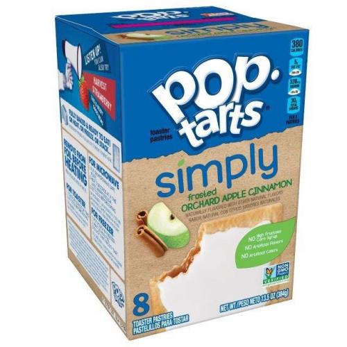 Kelloggs Pop-Tarts Simply Frosted Orchard Apple Cinnamon 384g Coopers Candy