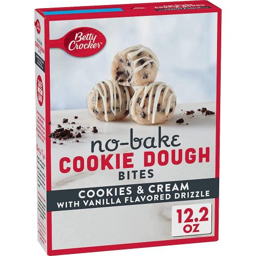 Betty Crocker No-Bake Cookie Dough Bites Cookies & Cream 345g Coopers Candy