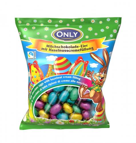 ONLY Milk Chocolate Eggs with Hazelnut Cream - Small 500g Coopers Candy