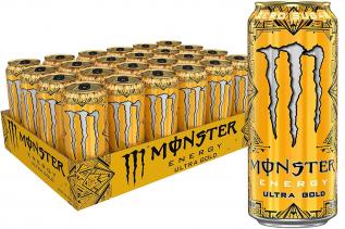 Monster Energy Ultra Gold 473ml x 24st (helt brett) Coopers Candy