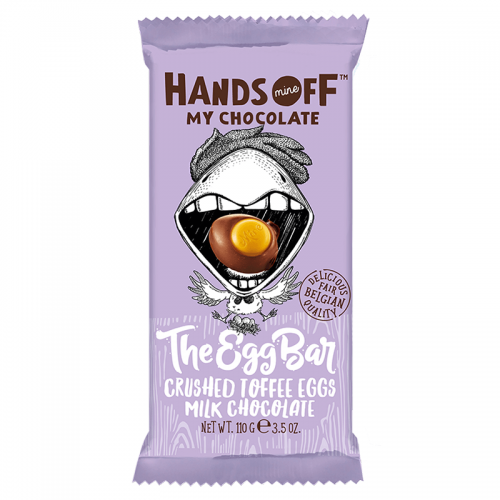 Hands Off My Chocolate - The Egg Bar Crushed Toffee Eggs Milk Chocolate 110g Coopers Candy