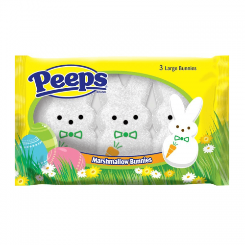 Peeps Marshmallow White Bunnies 3 Pack 95g Coopers Candy