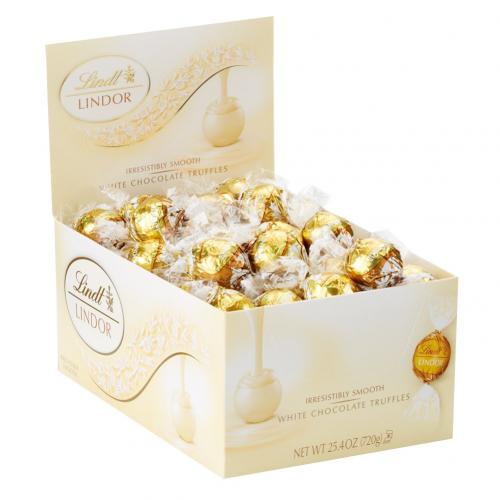 Lindor White Chocolate Truffle 60st (BF: 2023-11-30) Coopers Candy