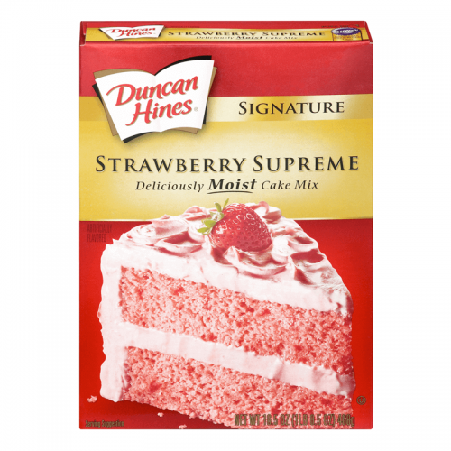 Duncan Hines Signature Strawberry Supreme Cake Mix 432 Coopers Candy