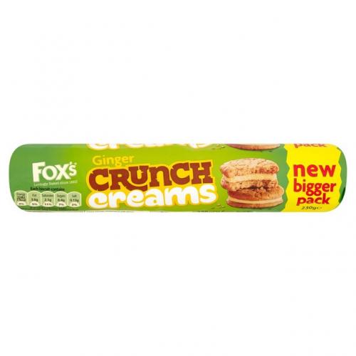 Foxs Ginger Crunch Creams 230g Coopers Candy