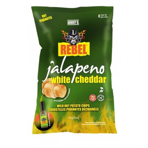 Aubrey D Jalapeno White Cheddar Potato Chips 142g Coopers Candy