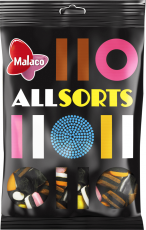 Malaco Allsorts Engelsk Lakritskonfekt 400g Coopers Candy