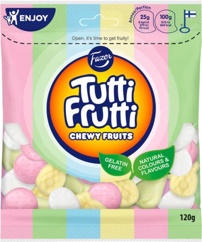 Tutti Frutti Chewy Fruits 120g (BF: 22-06-26) Coopers Candy