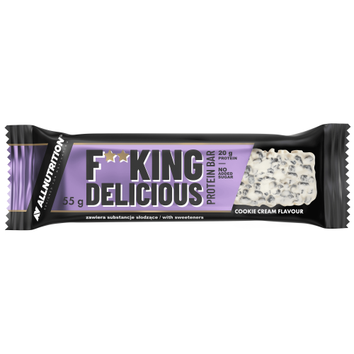 AllNutrition F**KING DELICIOUS Protein Bar - Cookies & Cream 55g Coopers Candy