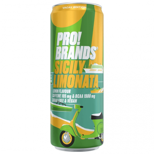 Pro Brands BCAA Sicily Limonata 33cl (BF: 2023-05-05) Coopers Candy