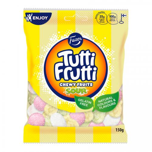 Tutti Frutti Chewy Fruits Sour 120g Coopers Candy