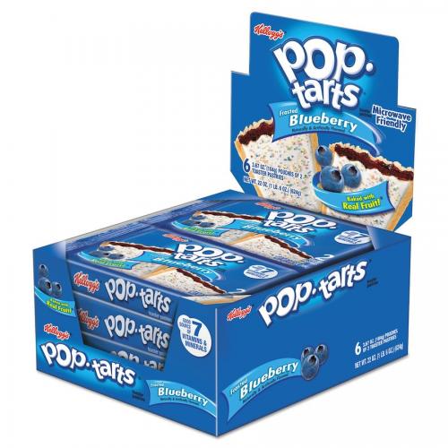 Kelloggs Pop-Tarts 2-pack Frosted Blueberry 6x2pack Coopers Candy