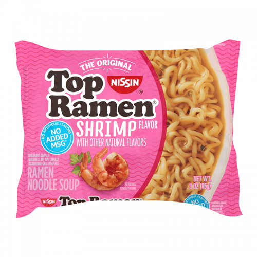 Nissin Top Ramen Shrimp Flavor 85g Coopers Candy
