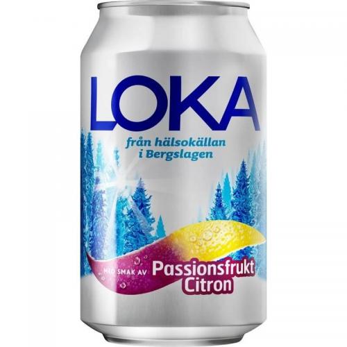 Loka Passionsfrukt Citron Burk 33cl Coopers Candy