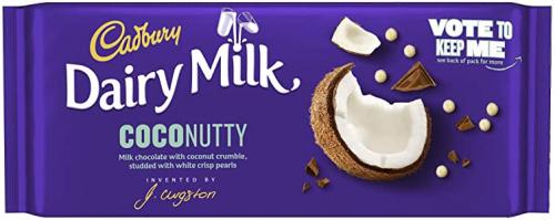 Cadbury Dairy Milk Inventor Coconutty 105g Coopers Candy
