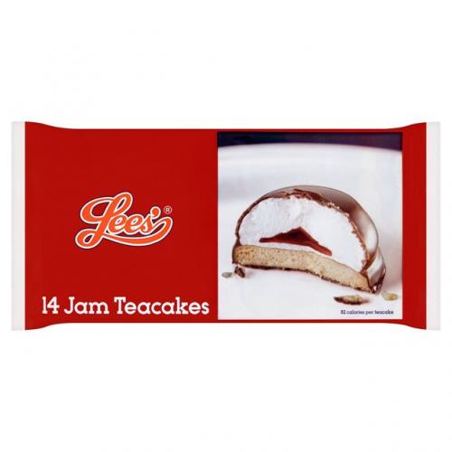 Lees Jam Teacakes 14pk Coopers Candy