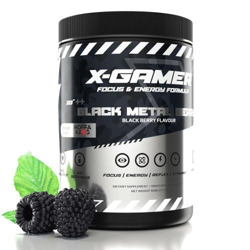 X-GAMER X-Tubz Black Metal Berry 600g Coopers Candy