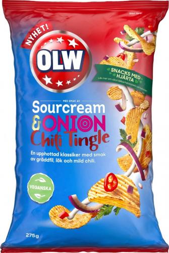 OLW Sourcream & Onion Chili Tingle 275g (BF:2022-06-20) Coopers Candy