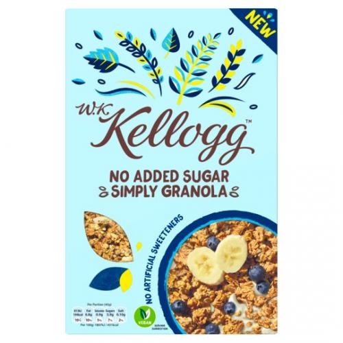 Kelloggs No Added Sugar Simply Granola 570g Coopers Candy