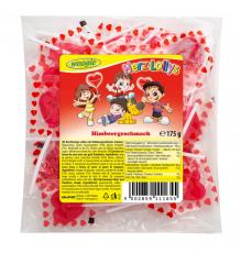 Woogie Hjärtformade Klubbor (Hallon) 175g Coopers Candy