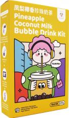 Tokimeki Pineapple Coconut Milk Bubble Drink Kit 3-pack 255g Coopers Candy