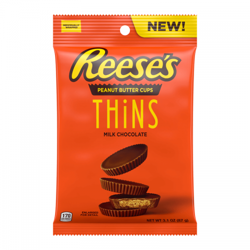 Reeses Peanut Butter Thins Milk Chocolate 87g Coopers Candy