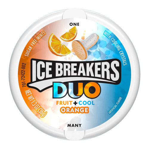 IceBreakers DUO Mints - Orange 36g Coopers Candy