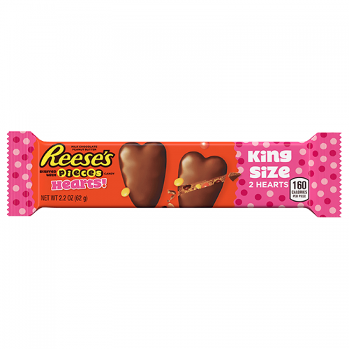Reeses Stuffed With Pieces Hearts 62g Coopers Candy
