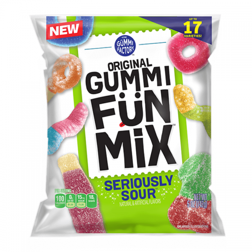 The Gummi Factory Gummi Fun Mix Seriously Sour 142g Coopers Candy