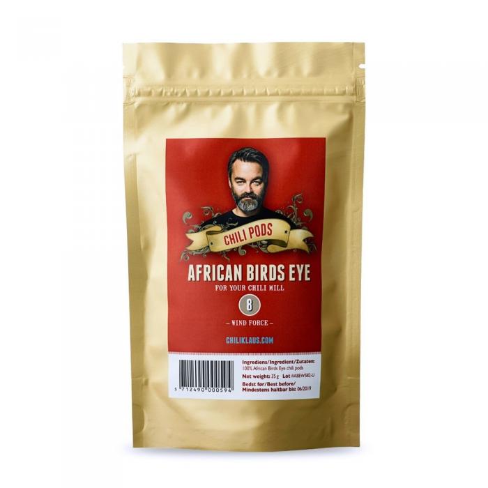 Kjøp Chili Klaus Birdseye Chili Pods 35g hos Coopers Candy Godteri på