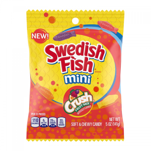 Swedish Fish Mini Crush Fruit Mix 141g Coopers Candy
