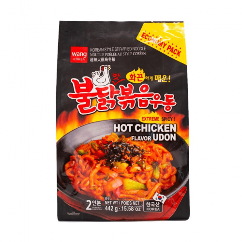 Wang Stir-Fried Noodles Hot Chicken Flavour 442g Coopers Candy