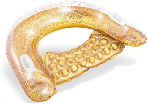 INTEX Glitter Sitn Float - Guld Coopers Candy