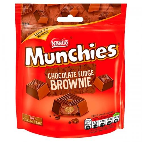 Munchies Chocolate Fudge Brownie 104g Coopers Candy