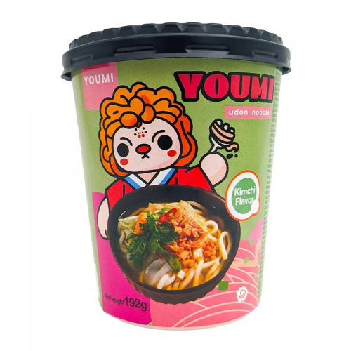 Youmi Udon Noodle Cup Kimchi Flavour 192g Coopers Candy