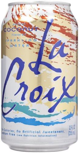 La Croix Sparkling Water - Coconut 355ml Coopers Candy