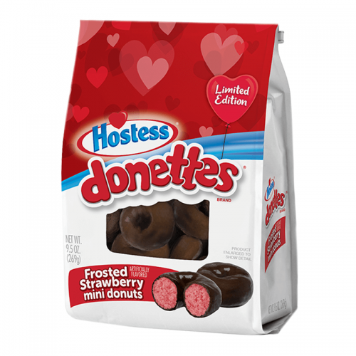 Hostess Donettes Frosted Strawberry Mini Donuts 269g Coopers Candy