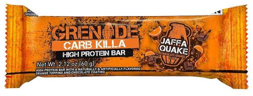 Grenade Carb Killa Protein Bar - Jaffa Quake 60g Coopers Candy