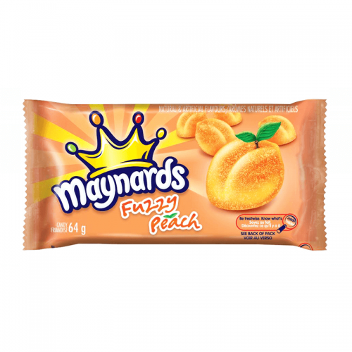 Maynards Fuzzy Peach 64g Coopers Candy
