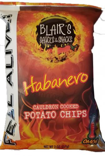 Blairs Death Rain Habanero Chips 57g Coopers Candy
