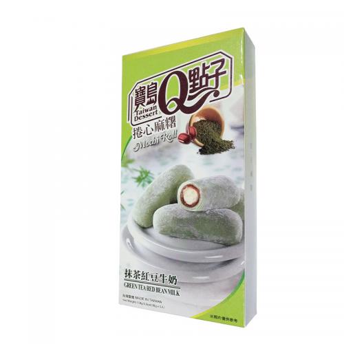 Taiwan Dessert - Mochi Roll Green Tea Azuki 150g Coopers Candy