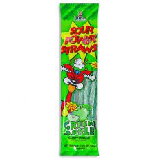 Dorval Sour Power Straws - Green Apple 50g Coopers Candy