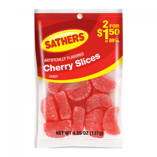 Sathers Cherry Slices 137g Coopers Candy